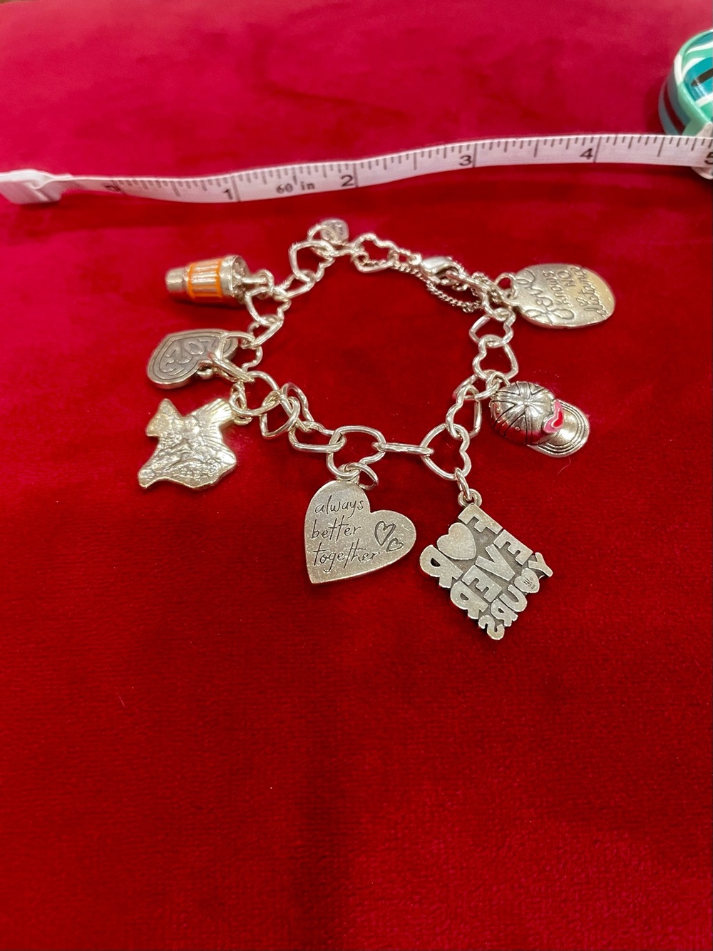 James Avery Silver Charm Bracelet with 7 Charms - Picture 2 of 6